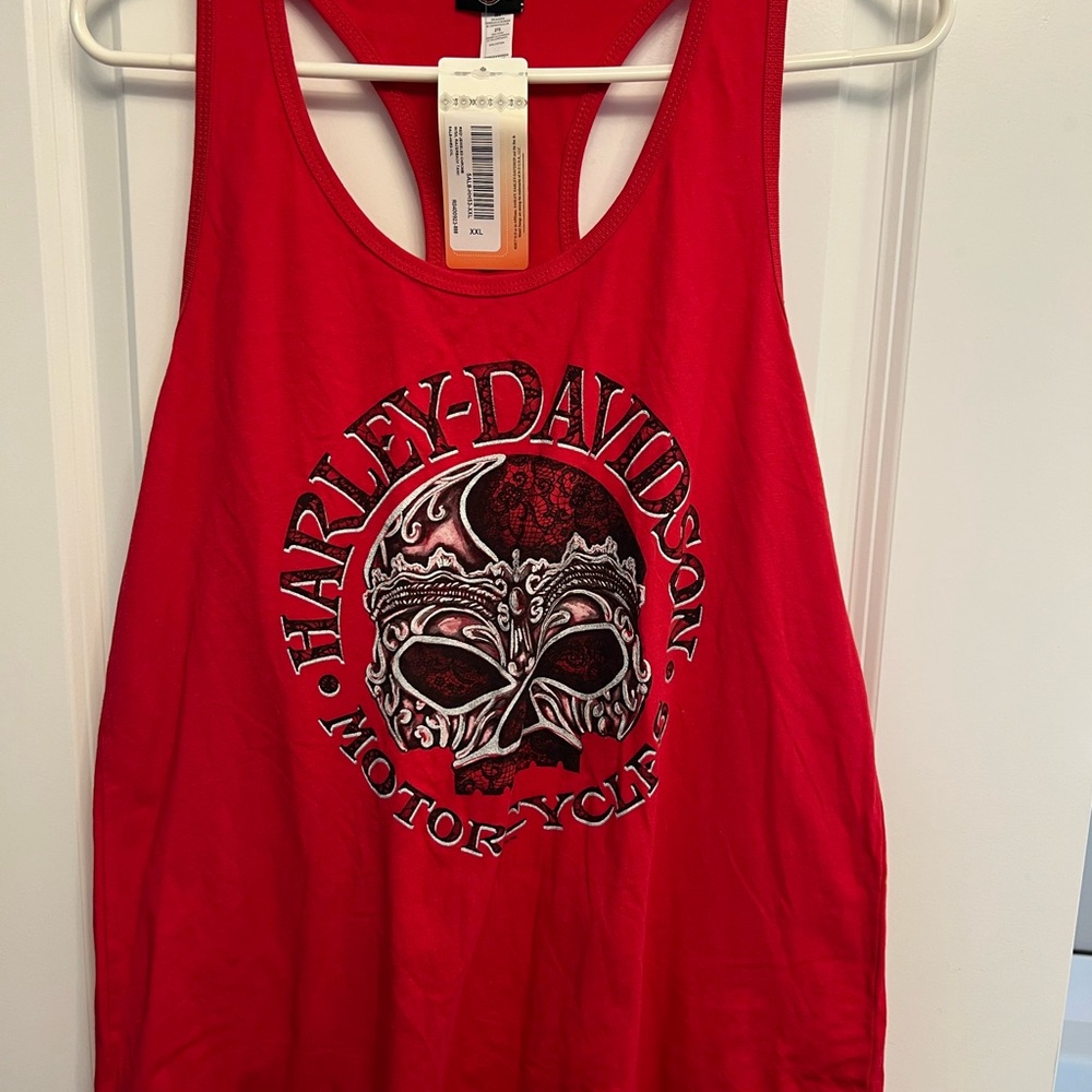 Harley-Davidson Red Graphic Tank Top